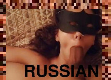 Quick face fuck to my russian wife