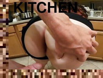 18 year old fucking in moms kitchen!!!