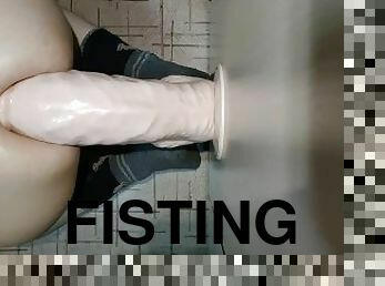 fisting, énorme, amateur, anal, jouet, gay, gode, solo, bite