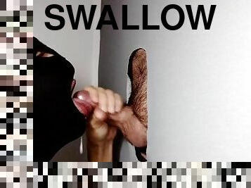 amatør, blowjob, cumshot, svelging, gloryhole, første-gang, cum, massiv, spansk, melk