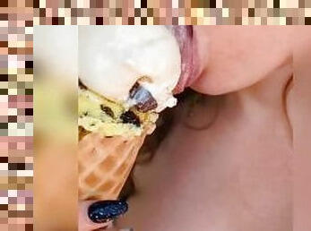 18 year old Cumslut Princess Loves to Lick: ice cream for high school graduation ????
