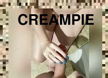 Period sex and Creampie! Full video in Fans club!