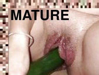 masturbation, vieux, amateur, mature, milf, jouet, maman, mère, plus-agée, fétiche