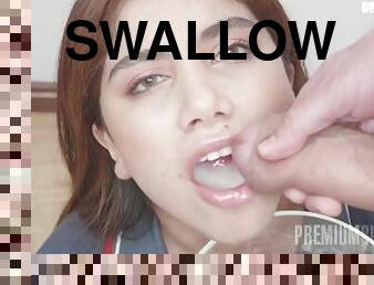 PremiumBukkake - Marina Gold swallows 73 huge mouthful cumshots