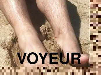 gay, cam, plage, voyeur, pieds, fétiche, solo, innocent