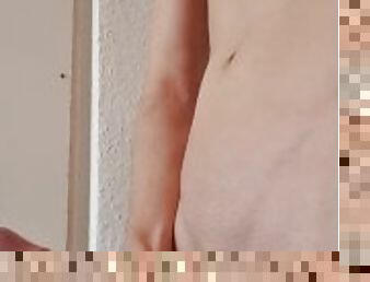 masturbation, maigre, amateur, énorme-bite, ados, secousses, jeune-18, solo, bite