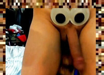 Googly eyes, Fox tail Buttplug, White Guy dancing.