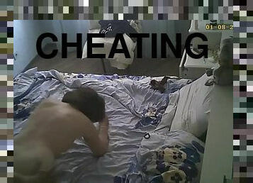 Cheating bitch wife doggy style caught on hidden camera