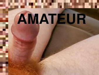 masturbation, amatör, cumshot, ensam, close-up, kuk