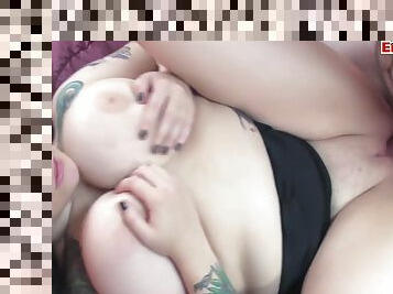 Chubby Tattooed Slut With Extremely Big Natural Tits Fucked At An Amateur Por