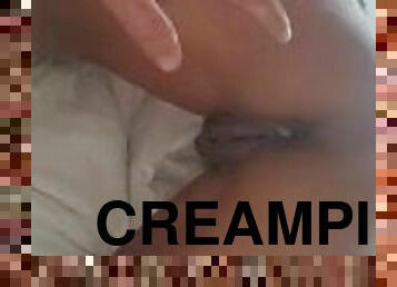 amatör, hardcore, creampie, trekant, bedragen, verklighet