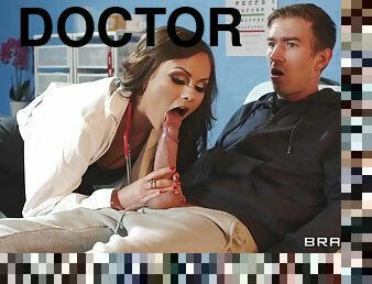 Tina Kay And Danny D In Sex Addicted Female Doctor Strokes Thick Dick Of Her Patient