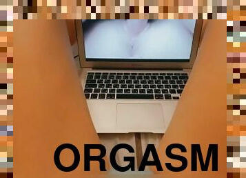 onani, orgasme, fisse-pussy, udløsning, creampie, synsvinkel, trusser, sperm, sperm-sperm, pik