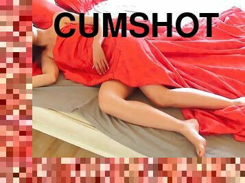 cumshot-keluarnya-sperma, ibu, tidur, sudut-pandang, fantasi