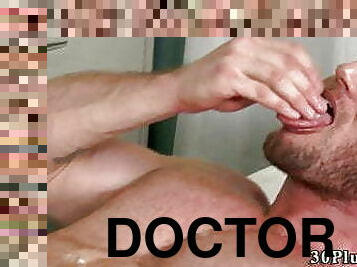 doktor, homo, kamera, mišićavi