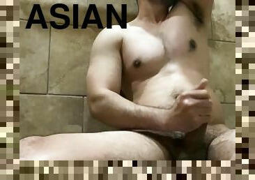 azijski, kupanje, tata, snimci, veliki-kurac, slavni, homo, drkanje, prljavo, kamera
