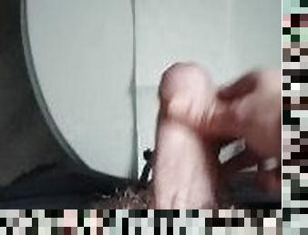Hung Teenage Boy Cums On The Toilet Seat