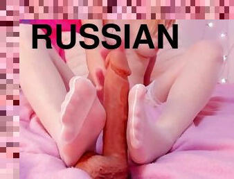 masturbation, collants, russe, écolière, ados, jouet, maison, pieds, bas, première-fois