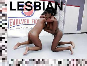 In Lesbian Sex Fight Against And Loser Takes A Hard Strapon Fucking - Paris Love And Mocha Menage