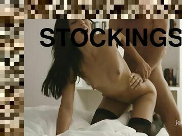 raunchy girl with stockings takes penis - alexa tomas