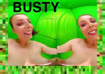 Antonia Verde (2K) 60fps POV VR solo masturbation with busty brunette mom