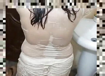 Washroom Nahaty Hue Desi House Wife With 18 Years