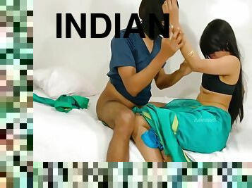 Indian Sexy Teacher Gives Her Student Footjob And Fuck