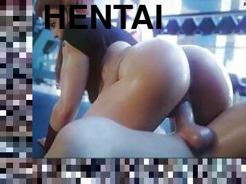 hentai, salle-de-gym