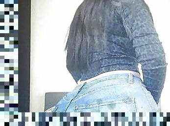Crystal Big Ass in Jeans in Jeans Cum Tribute