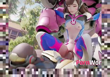 Anime Hot DVa with Perfect Cunt Gets Fucks in Her Animated Pussy