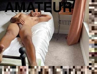 masturbation, amateur, ejaculation-sur-le-corps, interracial, gay, pieds, secousses, ejaculation, solo, rasé