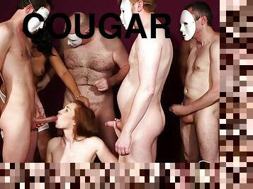 Crazy Horny Cougars Amazing Bukkake Video With Candi Blows And Hannah Shaw