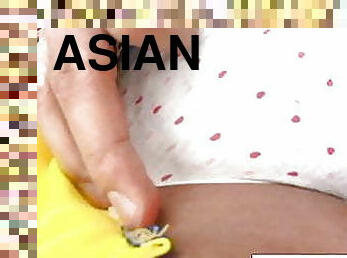 asiatisk, store-patter, fisse-pussy, hardcore, japans, beskidt, knepning-fucking, cheerleder, dildo, patter