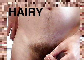 Hairy Penis Releasing Seed