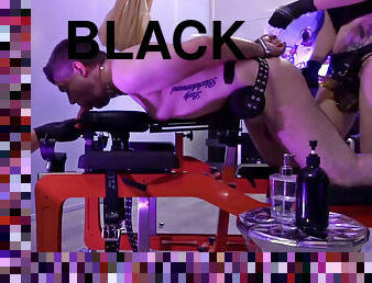 black, double, domination, femme-dominatrice