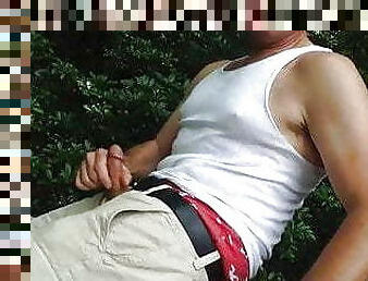 masturbation, en-plein-air, public, amateur, gay, maison, secousses, ejaculation, américaine, parc