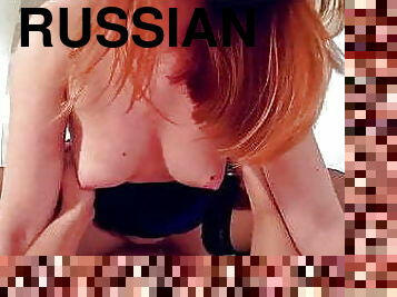 russe, ejaculation-interne, rousse, salope, horny, européenne, euro, méchant