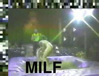 Female mud wrestling