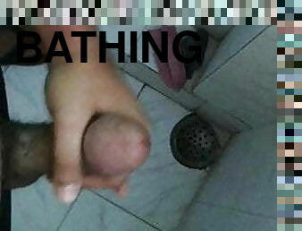 JERKING OFF CUM IN BATHROOM