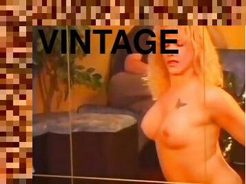 transexual, vintage, medias, rubia, follando-fucking