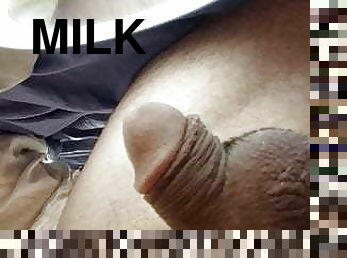 masturbation, gay, lait