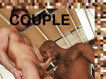 anal, interracial, gay, couple, musclé