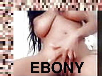 big titty ebony rides dildo