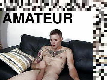 armé, masturbation, amatör, gay, juckande, ensam, muskulös, militär