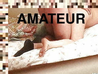 betrug, doggy, ehefrau, dilettant, erotisch-mutti, selbst-gefertigt, creampie, amerikaner, cuckold