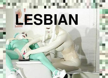 лесбіянка-lesbian, іграшка, фетиш, латекс