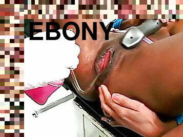Ebony pussy gaped 3