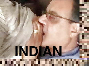 mature, indien, couple