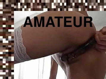 masturbation, orgasme, maigre, amateur, ejaculation-interne, doigtage, blonde, américaine