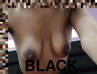 gros-nichons, milf, black, naturel, belle, seins, africaine, seins-flasques